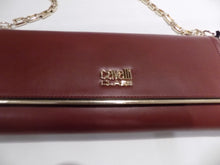 Load image into Gallery viewer, CAVALLI Class &quot;ALINE&quot; Women&#39;s Clutch Burgundy &amp; White