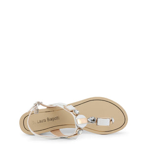 Laura Biagiotti 6339_PATENT_WHITE White Sandals