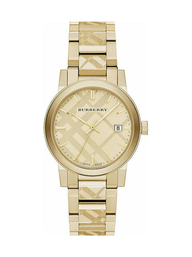 Burberry BU9038 The City Unisex Gold Watch