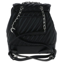 Load image into Gallery viewer, MICHAEL KORS &quot;Rose&quot; 35F1SX0B6U-BLACK Black Eco Leather Medium Chain Backpack