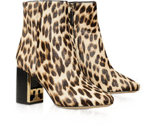 Load image into Gallery viewer, TORY BURCH &quot;GIGI&quot; Bootie Leopard Print Haircalf Size 39